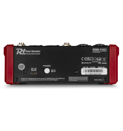 POWER DYNAMICS 172.653 PDM-Y401 MEZCLADOR DE ESTUDIO 4-CH