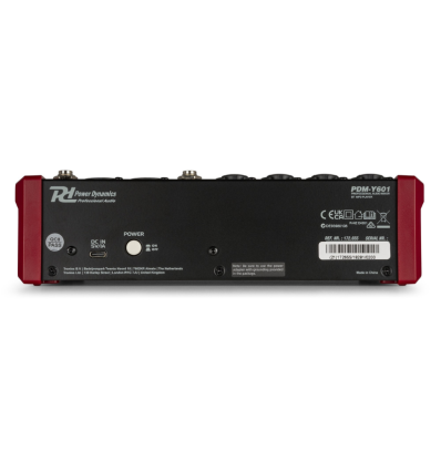 POWER DYNAMICS 172.655 PDM-Y601 MEZCLADOR DE ESTUDIO 6-CH