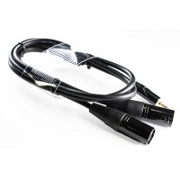 WELX BLACKWAVES RXC - CABLE MINI JACK A DOBLE XLR MACHO 1.5 METROS