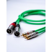 WELX CR - CABLE DOBLE RCA A DOBLE XLR MACHO 1.5 METROS