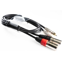 WELX BLACKWAVES CR - CABLE DOBLE RCA A DOBLE XLR MACHO 1.5 METROS