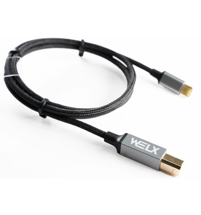WELX R4 USB C / USB B - CABLE 1.5 METROS