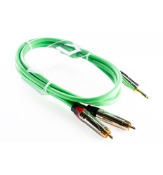 WELX RX - CABLE MINI JACK A DOBLE RCA 1.5 METROS