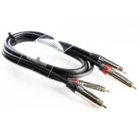 WELX BLACKWAVES RR SILVER - CABLE DOBLE RCA A DOBLE RCA 1 METRO
