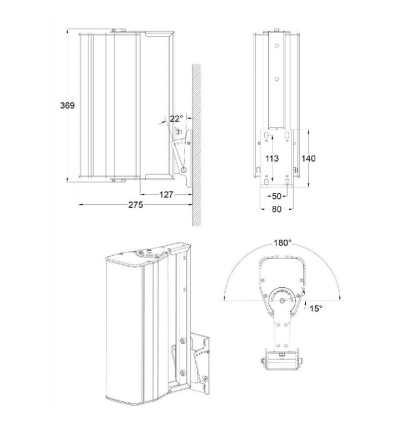 Comprar AUDIOPHONY ILINE43SUP SOPORTE PARED NEGRO ILINE43