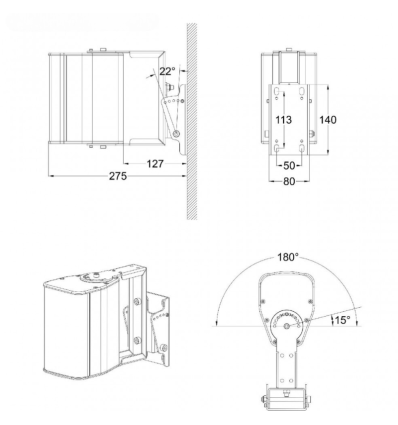 ≫ Comprar AUDIOPHONY iLINE23W ALTAVOZ 16OHM BLANCO | Profesional DJ
