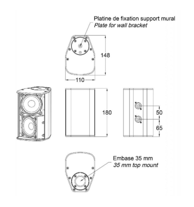 ≫ Comprar AUDIOPHONY iLINE23W ALTAVOZ 16OHM BLANCO | Profesional DJ
