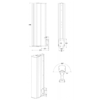 AUDIOPHONY ILINE83SUPW SOPORTE PARED BLANCO PARA ILINE83 AUDIOPHONY ILINE83SUPW SOPORTE PARED BLANCO PARA ILINE83