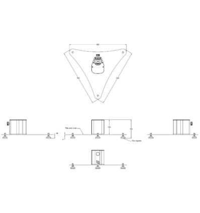 AUDIOPHONY ILINEBASE-W BASE DE SUELO BLANCO PARA ILINE-83B