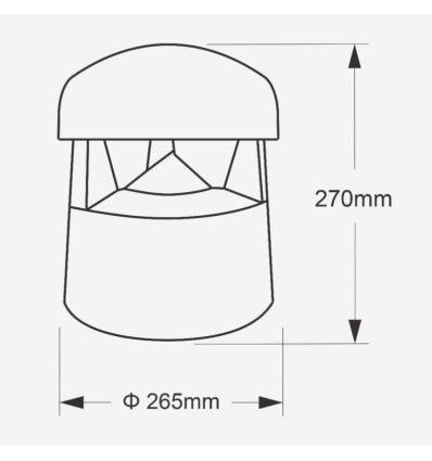 AUDIOPHONY PARK30-8019 ALTAVOZ PARA EXTERIOR MARRON IP66