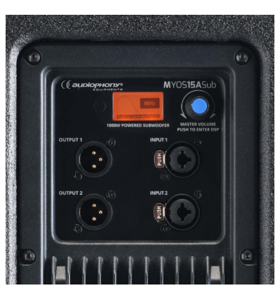 AUDIOPHONY MYOS15A SUB SUBWOOFER ACTIVO 15" 1000W DSP
