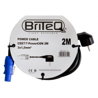 ≫ Comprar BRITEQ POWER CABLE CEE7/7-POWERCON 2M | Profesional DJ®