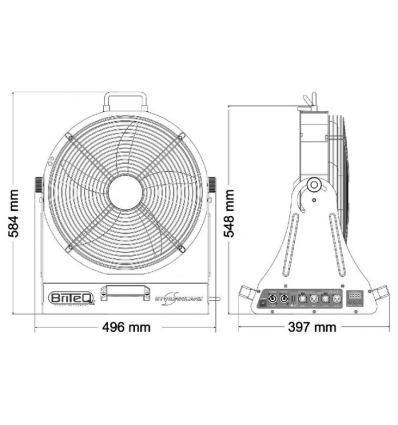 ≫ Comprar BRITEQ BT-HURRICANE VENTILADOR DMX | Profesional DJ®