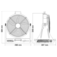 ≫ Comprar BRITEQ BT-HURRICANE VENTILADOR DMX | Profesional DJ®