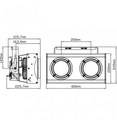 ≫ Comprar BRITEQ BT-BLINDER2 IP CEGADORA 2x130W IP65 | Profesional DJ