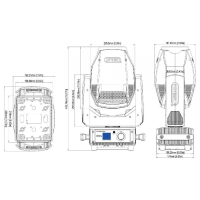 Comprar BRITEQ BT-SHARK CABEZA MOVIL LED SPOT 200W | Profesional DJ