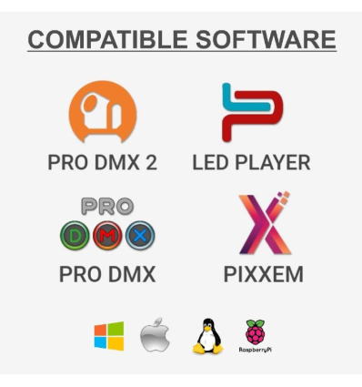 Comprar BRITEQ LD-512TOUCH INTERFAZ DMX 512CH PARA PARED