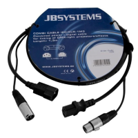 Comprar JB SYSTEMS CABLE COMBI IEC H/M - XLR M/H 1.3M | Profesional DJ