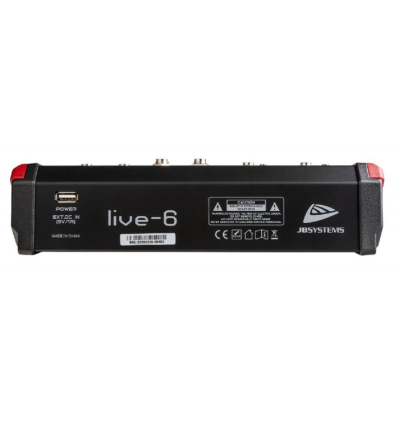 ≫ Comprar JB SYSTEMS LIVE-6 MEZCLADOR 6 ENTRADAS Y 4 CANALES