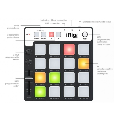 ≫ Comprar IK MULTIMEDIA IRIG PADS - 143 € | Profesional DJ®