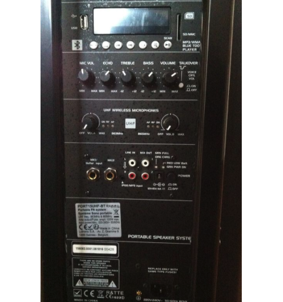 IBIZA SOUND PORT15UHF-BT