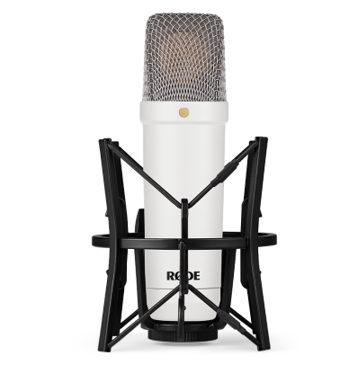Rode NT1 Signature White – Micrófono de condensador con bajo ruido