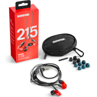 Shure SE215 Red - Auriculares in-ear con aislamiento de sonido