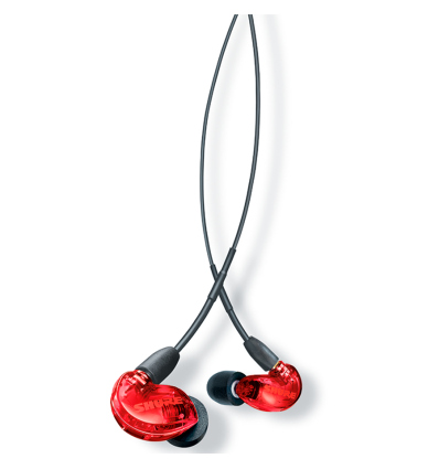 Shure SE215 Red - Auriculares in-ear con aislamiento de sonido