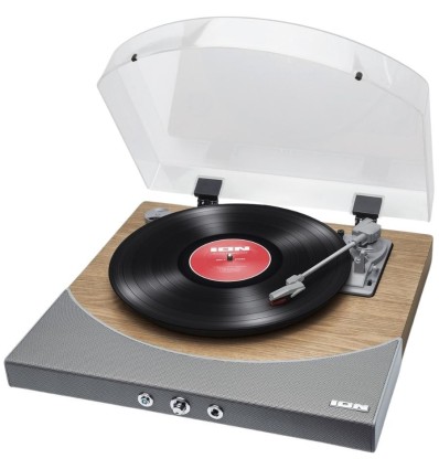 ION Audio Premier LP Madera | Tocadiscos con Bluetooth y USB