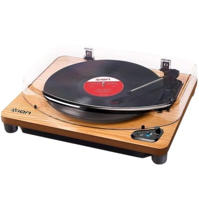 ION Audio Air LP Madera | Tocadiscos con Bluetooth y USB
