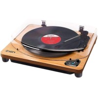ION Audio Air LP Madera | Tocadiscos con Bluetooth y USB