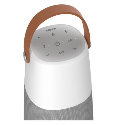 ION Audio Bright Max | Altavoz Bluetooth de 360° con luces LED e IPX5
