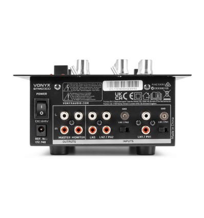 VONYX STM-2300 – Mezclador DJ de 2 canales con USB/MP3