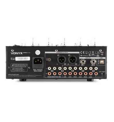 VONYX STM-7010 - Mesa de mezclas DJ de 4 canales con USB