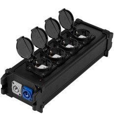 PD Connex PSB40 splitter PowerCon IN/OUT y 4 Schuko para escenarios