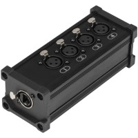PD Connex CX187 splitter RJ45 a 4 XLR3F para eventos y escenarios