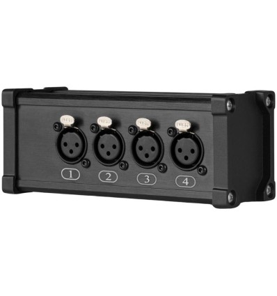 PD Connex CX187 splitter RJ45 a 4 XLR3F para eventos y escenarios