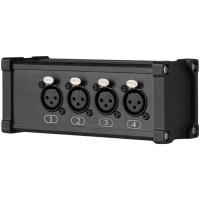 PD Connex CX187 splitter RJ45 a 4 XLR3F para eventos y escenarios