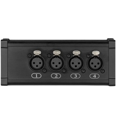 PD Connex CX187 splitter RJ45 a 4 XLR3F para eventos y escenarios