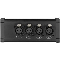 PD Connex CX187 splitter RJ45 a 4 XLR3F para eventos y escenarios