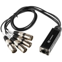 PD Connex CX190 splitter RJ45 a 4 XLR3M, 0.7 metros para eventos