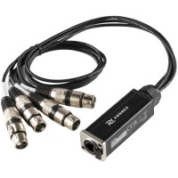 PD Connex CX192 splitter RJ45 a 4 XLR3F, cable de 0.7m