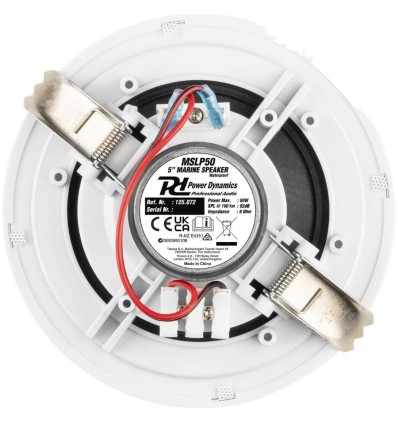 Power Dynamics MSLP50 Altavoces Marinos 5" 80W Perfil Bajo IPX5