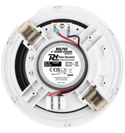 Power Dynamics MSLP65 Altavoces Marinos 6" 100W Perfil Bajo IPX5