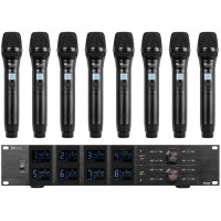 Power Dynamics PD528 Micrófonos Inalámbricos UHF 8 Canales