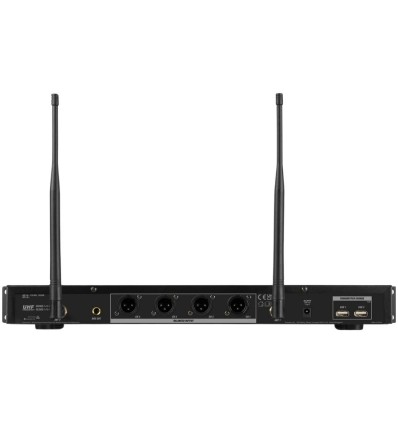 Power Dynamics PD524 Micrófonos UHF con 4 Micrófonos de Mano