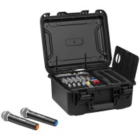 Vonyx VMA106 Mezclador Amplificado de 6 Canales con 2 Micrófonos UHF