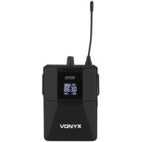 Vonyx WM552B Sistema UHF Dual de Micrófonos Inalámbricos de Petaca
