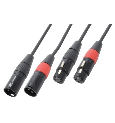 PD Connex CX60-12 Doble Cable XLR Macho-Hembra 12M