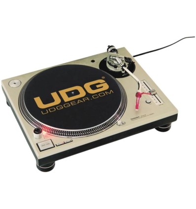 UDG U9935 Slipmat Set Negro y Dorado para Giradiscos, 12"